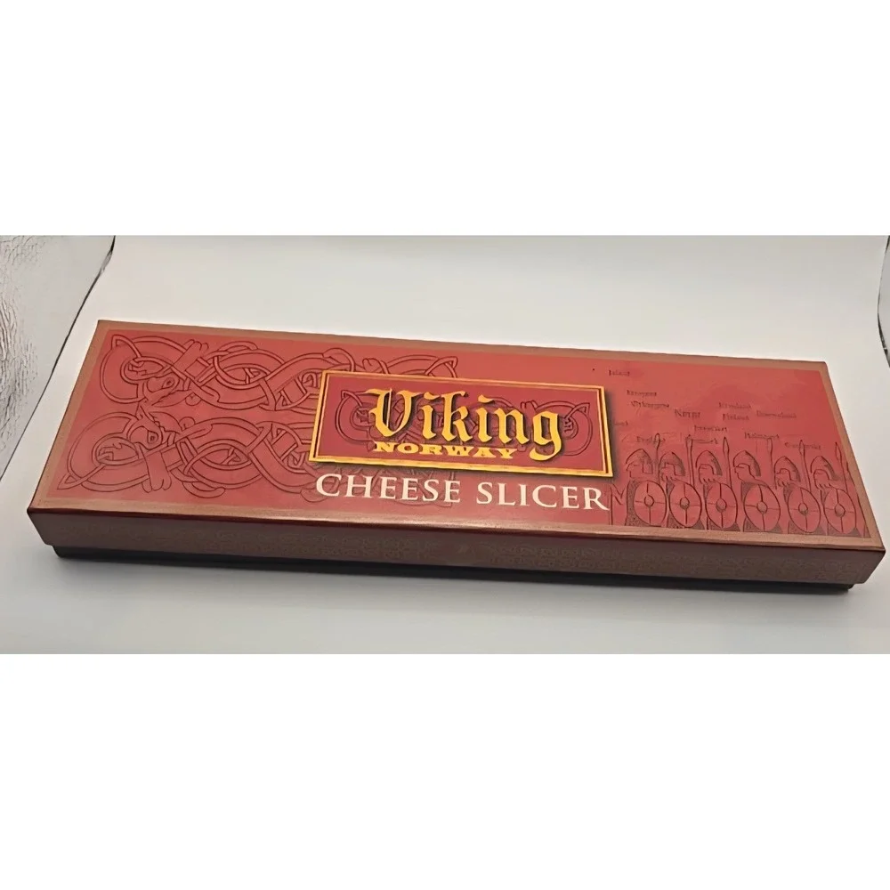 Norway Viking Cheese Slicer Stainless Steel Original Gift Box Item #50430 882/A3